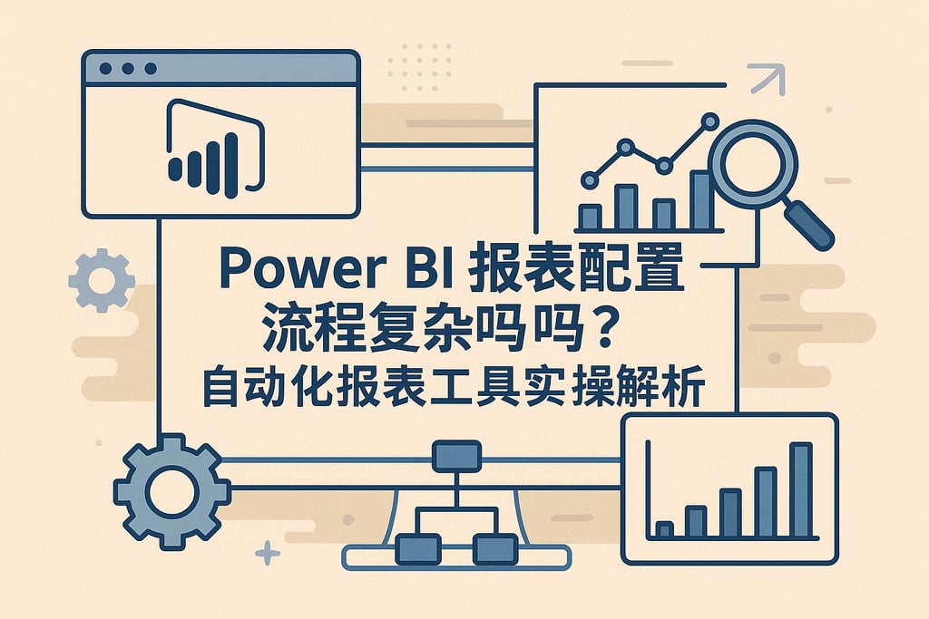 Power BI报表配置流程复杂吗？自动化报表工具实操解析